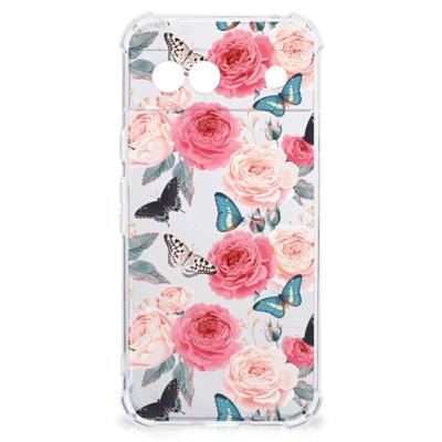 Google Pixel 8A Case Butterfly Roses Google Pixel 8A Case Butterfly Roses