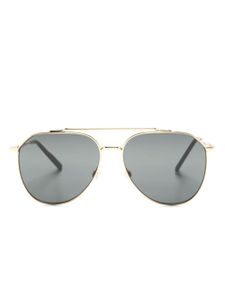 Dolce & Gabbana Eyewear lunettes de soleil à monture pilote - Or