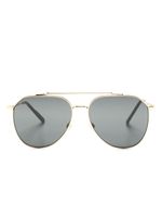 Dolce & Gabbana Eyewear lunettes de soleil à monture pilote - Or