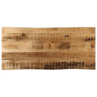 Tafelblad met natuurlijke rand 100x40x2,5 cm massief mangohout