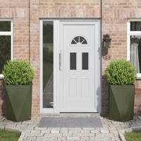 VidaXL Plantenbak 2 pcs olijf groen 50 x 50 x 75 cm staal