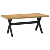Wandtafel NOAIN X-vormige poten 120x30x75 cm massief hout