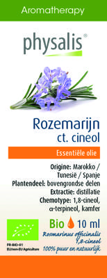 Physalis Aromatherapy Essentiële Oliën Rozemarijn ct. Cineol Olie 10ml