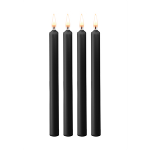 Ouch! by Shots Teasing Wax Candles - 4 Pieces - Large - Black