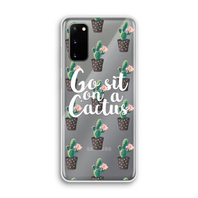 Cactus quote: Samsung Galaxy S20 Transparant Hoesje
