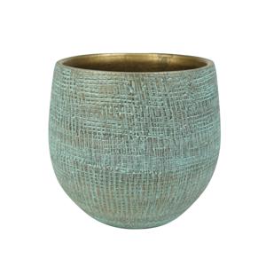 Steege Plantenpot - design look - blauw - 18 x 16 cm