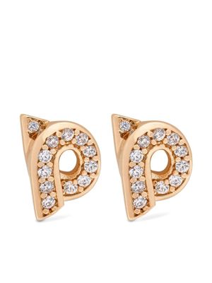 Ferragamo Giancini oorbellen verfraaid met stras - Goud