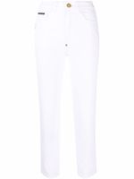 Philipp Plein jean ample court - Blanc