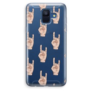 Rock: Samsung Galaxy A6 (2018) Transparant Hoesje