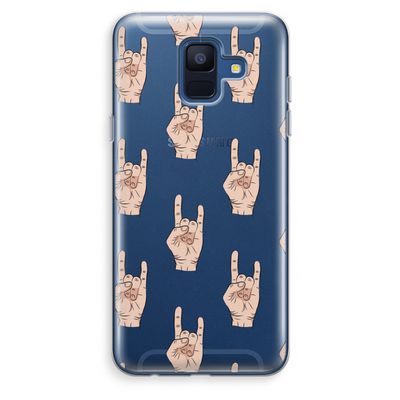 Rock: Samsung Galaxy A6 (2018) Transparant Hoesje