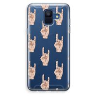 Rock: Samsung Galaxy A6 (2018) Transparant Hoesje