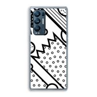 Pop Art #4: Oppo Find X3 Neo Transparant Hoesje Pop Art #4: Oppo Find X3 Neo Transparant Hoesje