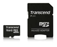 Transcend Premium microSDHC-kaart Industrial 16 GB Class 10, UHS-I Incl. SD-adapter - thumbnail