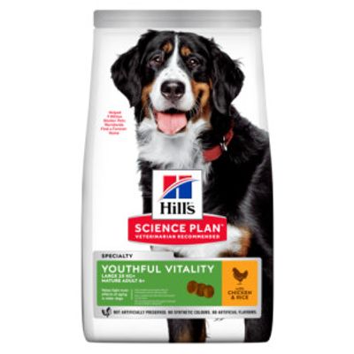 Hill&apos;s Mature Adult Senior Vitality Large Breed met kip & rijst hondenvoer 14 kg