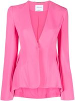 Blumarine blazer drapé à simple boutonnage - Rose