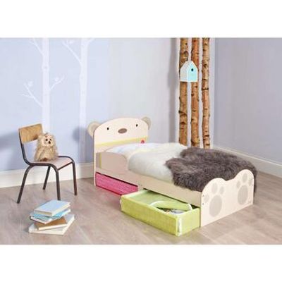Kinderbed HelloHome BearHug - beige - 59x77x143 cm