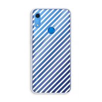 Strepen zwart-wit: Huawei Y6s Transparant Hoesje