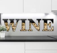 Muursticker kurken wine