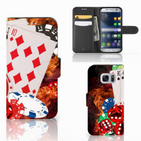 Samsung Galaxy S7 Wallet Case met Pasjes Casino