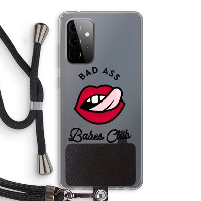 Badass Babes Club: Samsung Galaxy A72 5G Transparant Hoesje met koord