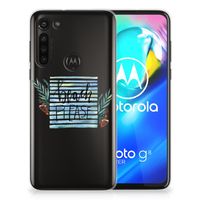 Motorola Moto G8 Power Telefoonhoesje met Naam Boho Beach - thumbnail