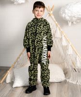 Onepiece Jersey Jumpsuit Camouflage Green - thumbnail