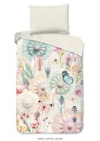 HIP Dekbedovertrek "" - Wit - (140x200 cm) - Katoen Satijn