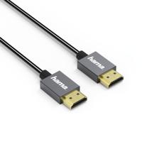 Hama High-speed HDMI-kabel Elite Ethernet Metaal Antraciet 0,75 M - thumbnail