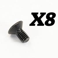 FTX - Rokatan Flat Head Cross Screw M3X6 (FTX10192) - thumbnail