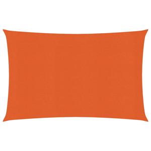 Zonnezeil 160 g/m 3x4 m HDPE oranje