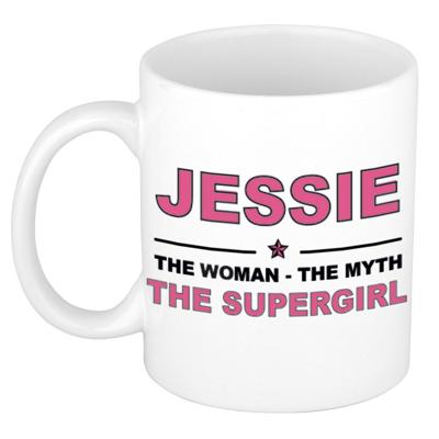 Jessie cadeau mok - Woman Myth Supergirl - naam koffiemok - 300 ml - collega - moederdag Jessie cadeau mok - Woman Myth Supergirl - naam koffiemok - 300 ml - collega - moederdag