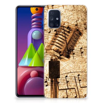 Samsung Galaxy M51 | Siliconen hoesje | met foto Bladmuziek