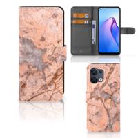 OPPO Reno8 | Bookcase | Marmer Oranje