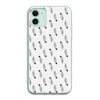 Pluimen: iPhone 11 Transparant Hoesje