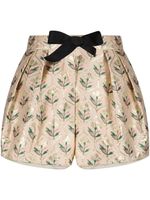 Giambattista Valli short à fleurs en jacquard - Tons neutres - thumbnail