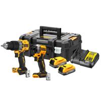 DeWALT DCK2050E2T Accu Combiset G3: Accu Klop-/Schroefboormachine DCD805 + Accu Slagschroevendraaier DCF850 18V XR 1.7Ah POWERSTACK in TSTAK