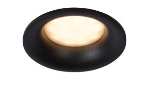 Lucide ZIVA - Inbouwspot Badkamer - Ø 8,4 cm - 1xGU10 - IP44 - Zwart