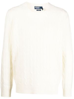 Polo Ralph Lauren pull en maille torsadée - Tons neutres