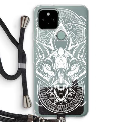 Oh Deer: Pixel 5 Transparant Hoesje met koord