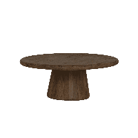 Tower Living Ronde Salontafel 'Asti' Mangohout, 90cm, kleur Bruin