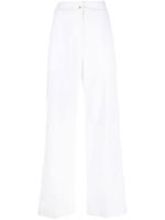 Patou pantalon ample à taille haute - Blanc