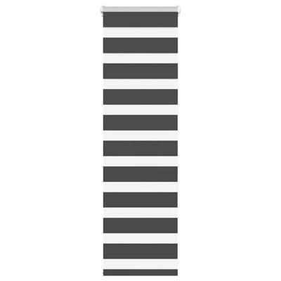 Zebra rolgordijn 55x100 cm stofbreedte 50,9 cm zwart