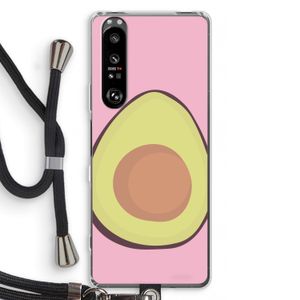 Avocado: Sony Xperia 1 III Transparant Hoesje met koord