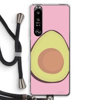 Avocado: Sony Xperia 1 III Transparant Hoesje met koord