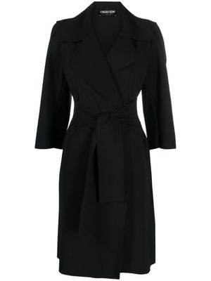 CHIARA BONI La Petite Robe manteau Saveria à taille ceinturée - Noir