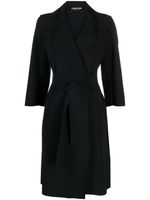 CHIARA BONI La Petite Robe manteau Saveria à taille ceinturée - Noir