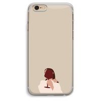 I drink wine: iPhone 6 Plus / 6S Plus Transparant Hoesje I drink wine: iPhone 6 Plus / 6S Plus Transparant Hoesje