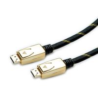 ROLINE 11.04.5921 DisplayPort kabel 2 m Zwart, Goud - thumbnail