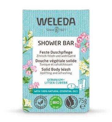 Weleda Shower Bar Geranium + Litsea Cubeba