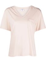 Filippa K t-shirt en coton biologique à col v - Rose